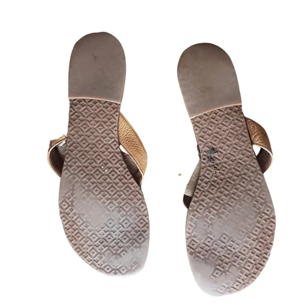 Tory Burch Resortwear Coconut Girl Thora Leather Sandals